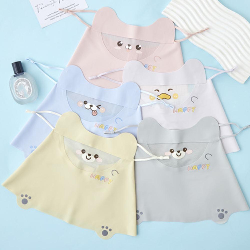 Cartoon Bear Child Ice Silk Face Mask Eye Care Neckline Face Cover Sunscreen Face Veil  Riding