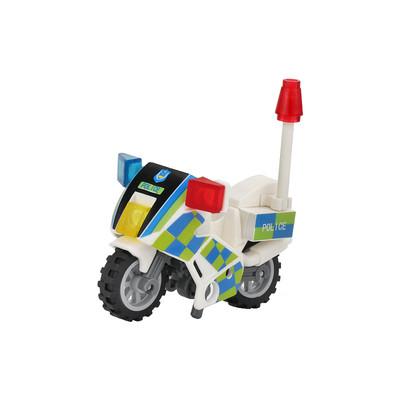 Armed Police Figures Military Building Blocks RacingTtraffic Police SWAT Escort Motorcycle Helmet Bricks MOC Toys For Kids J056