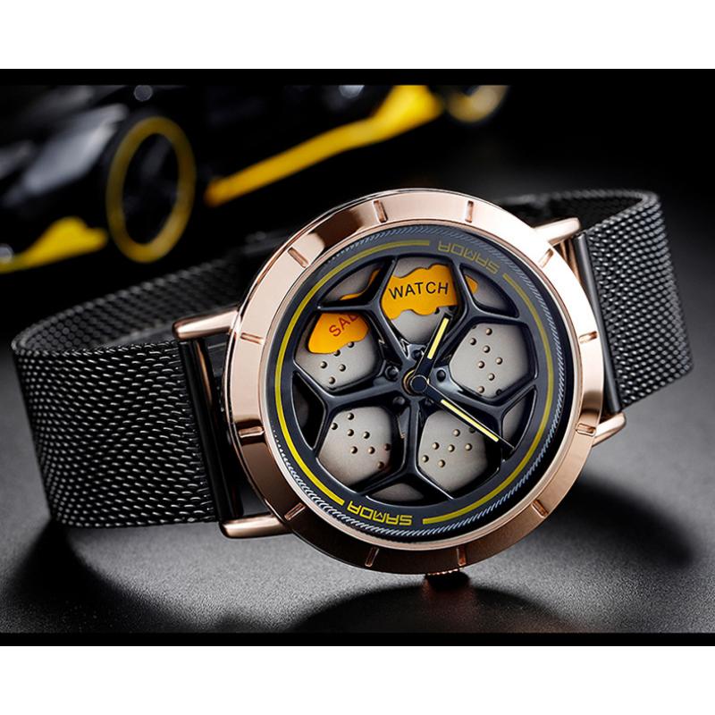 SANDA Ceas Bărbați Nou Ceas Rotativ Ceas Fashion Hollow Quartz