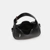 Premium Black Handbag Women'S Versatile Spice Girl Style One Shoulder Underarm Bag Moon Tooth Bag Messenger Bag Women