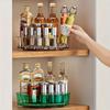360°Rotating Tray Spice Rack Pantry Cabinet Turntable With Base Storage Bin Kitchen Organizer For Seasoning Cosmetic Storage Box