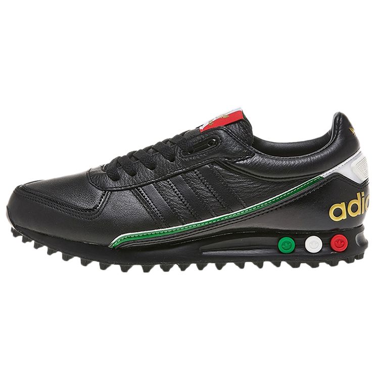 Adidas Originals La Trainer 2.0 Running Sports Non-Slip Wear-Resistant Low-Top Lifestyle Casual Shoes Unisex Sneakers Bright-Black EH3556