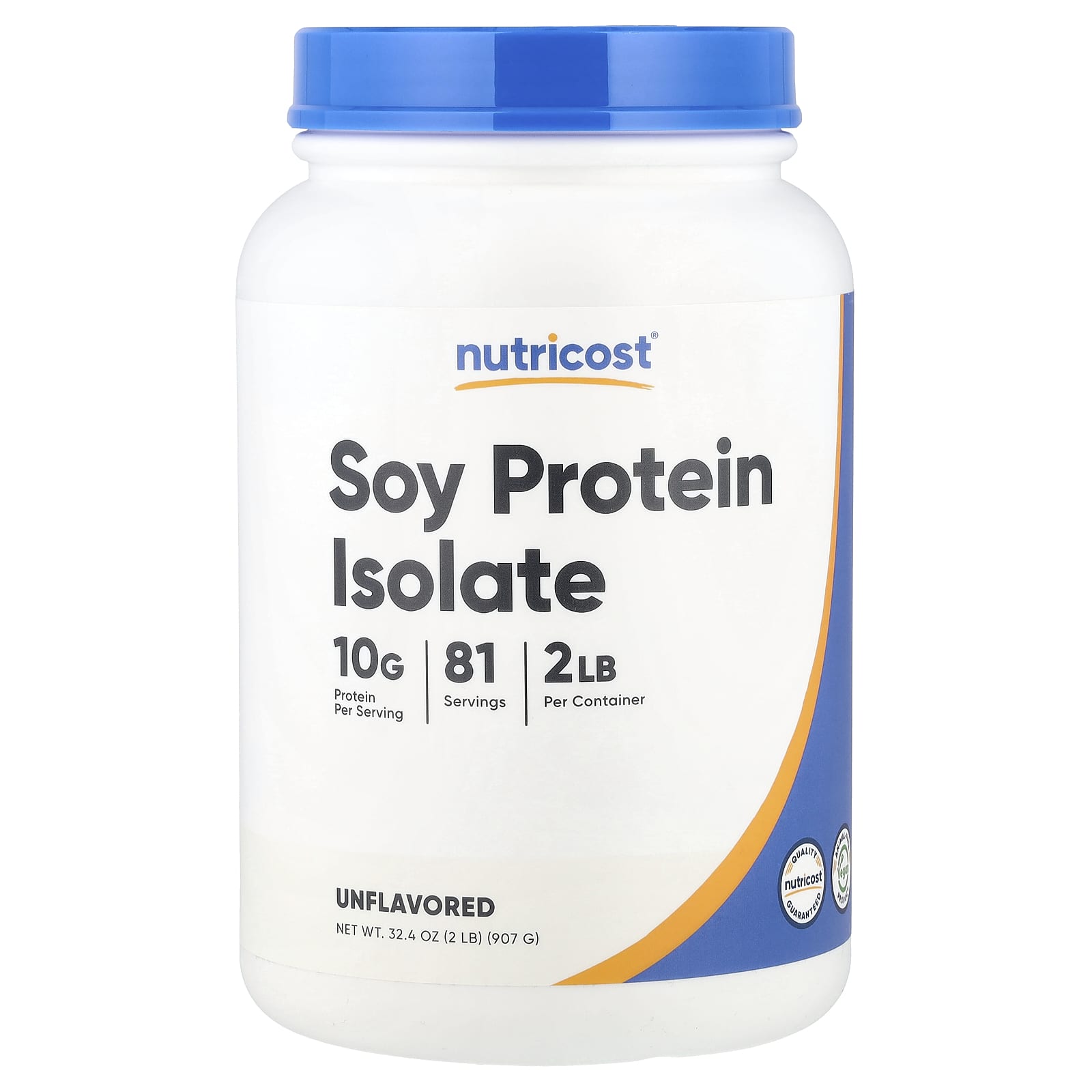 

Nutricost, Soy Protein Isolate, Unflavored, 2 lb (907 g)