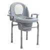 Bedside Commode Toilet Chair 3 Height Adjust Portable Toilet Chair with Backrest for Elderly Pregnan