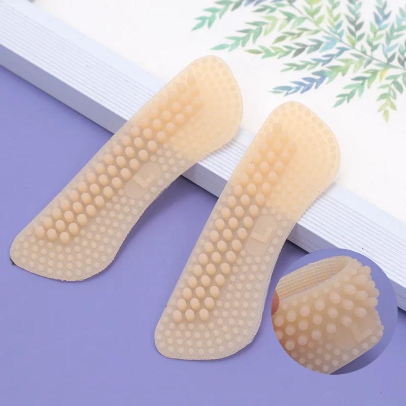 Upgrade Silicone Heel Stickers Heels Grips for Women Men Anti Slip Heel Cushions Non-Slip Inserts Pads Foot Heel Care Protector