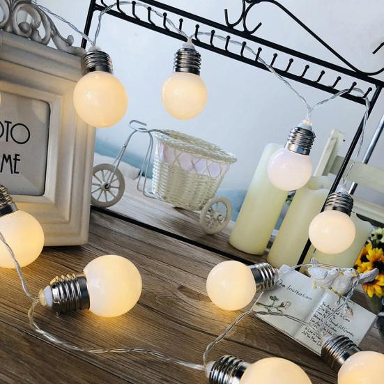 1.5m 10LED Round Bulb Birthday Holiday Party Decor Lamp Xmas Tree Strings Light