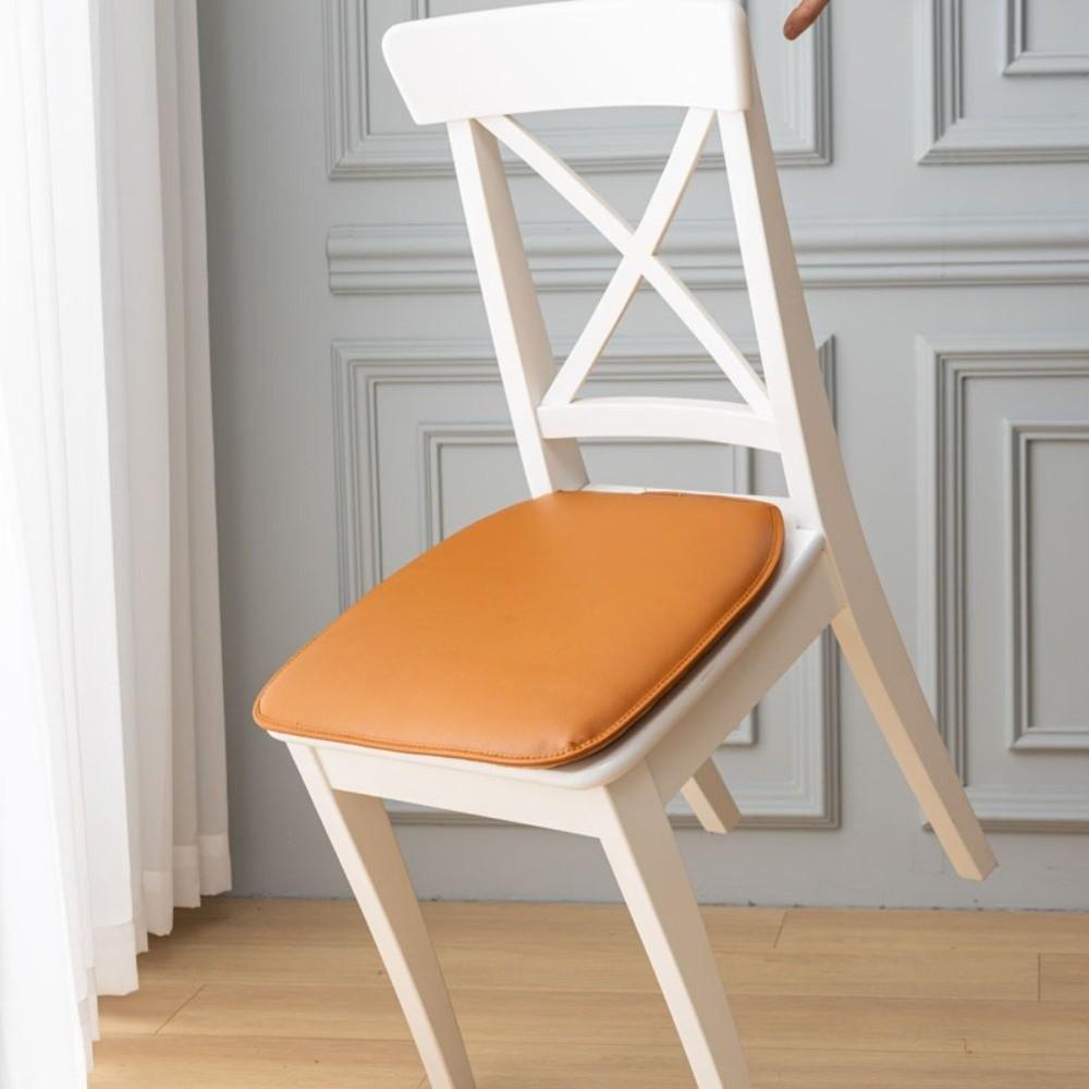 Trendy 40*43cm Seat Cushion Faux Leather Thickened Chair Cushions Waterproof Easy Clean Chair Pads Office Chairs