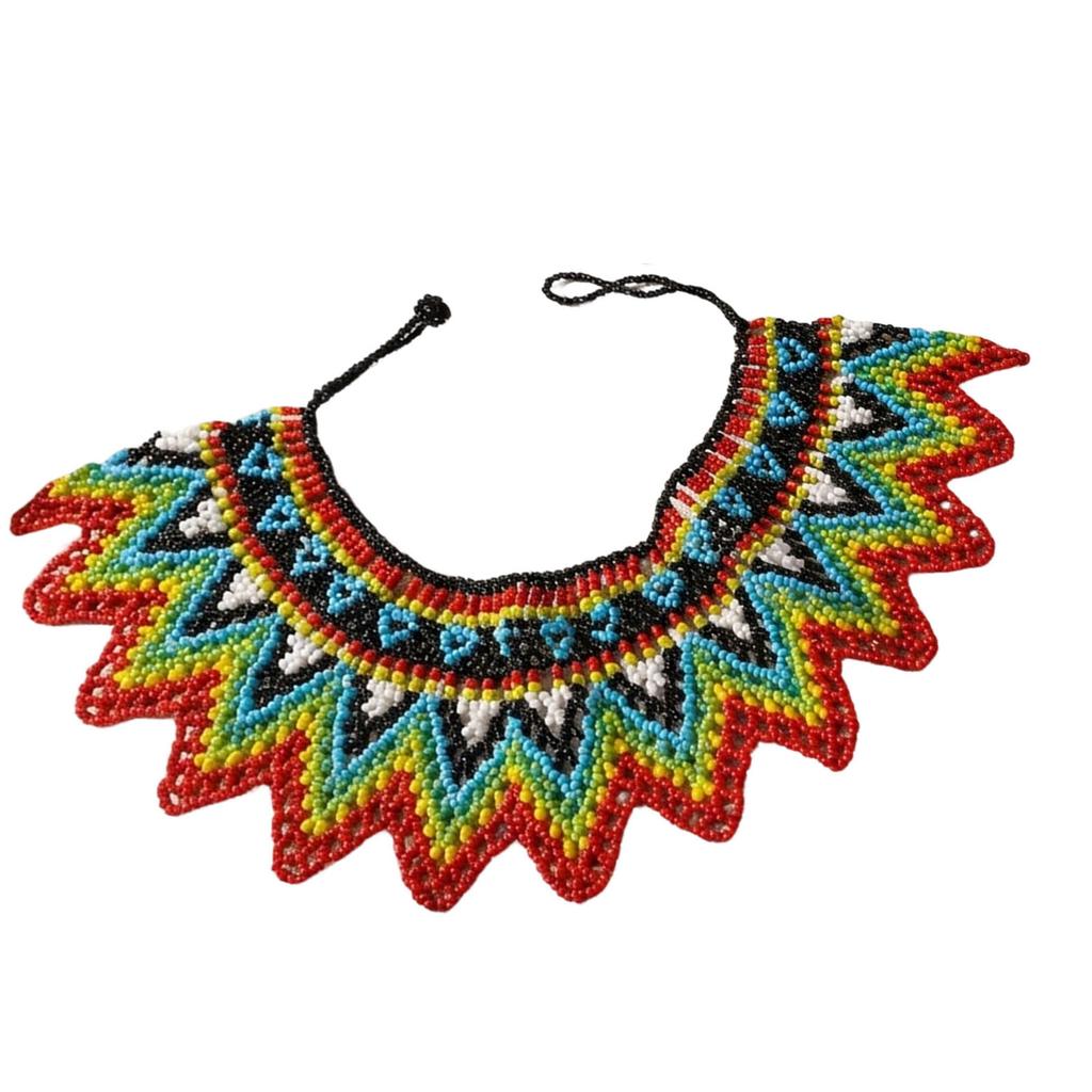 Elegant Unisex Bohemian Beaded Collar Necklace Lightweight Comfortable Accessories For Music Festival