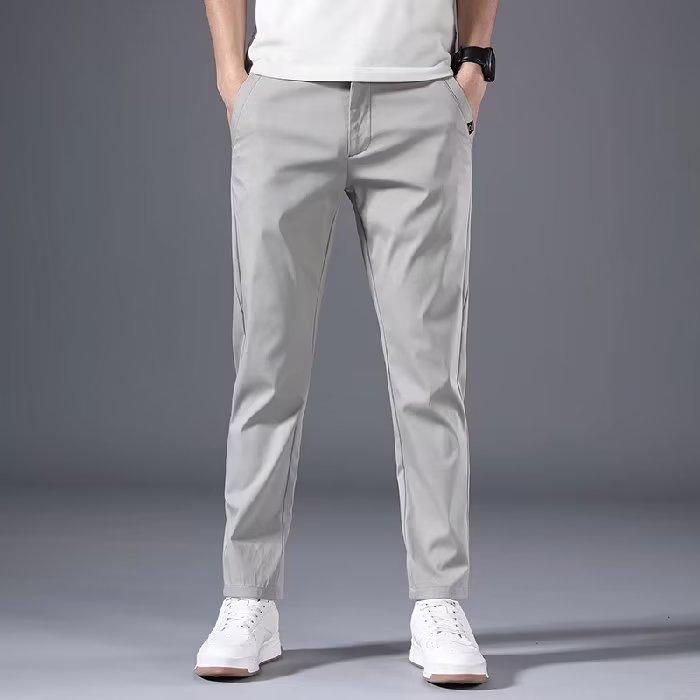 Herren Frühling Sommer Ultradünne Stretch Slim Straight Casual Hose Hochwertige Mode Atmungsaktive Golf Sporthose