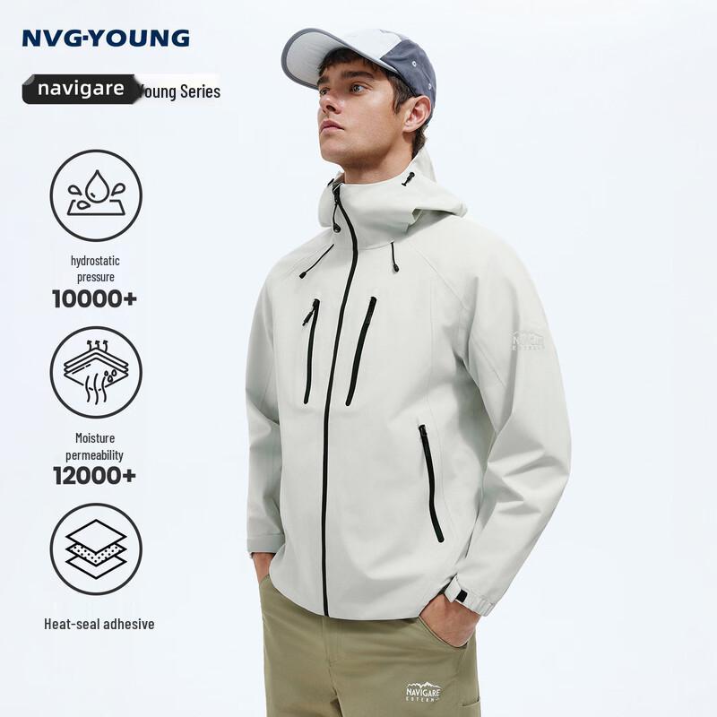 Navigare Men s Hooded Outdoor Waterproof Jacket L