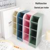 Multi-functional Slanted Pen Holder: Large Capacity Desk and Cosmetic Organizer