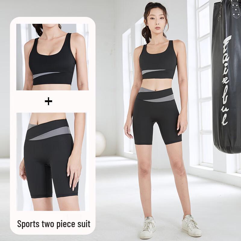 Women s Seamless Quick-Dry Sports Bra & Shorts Set S