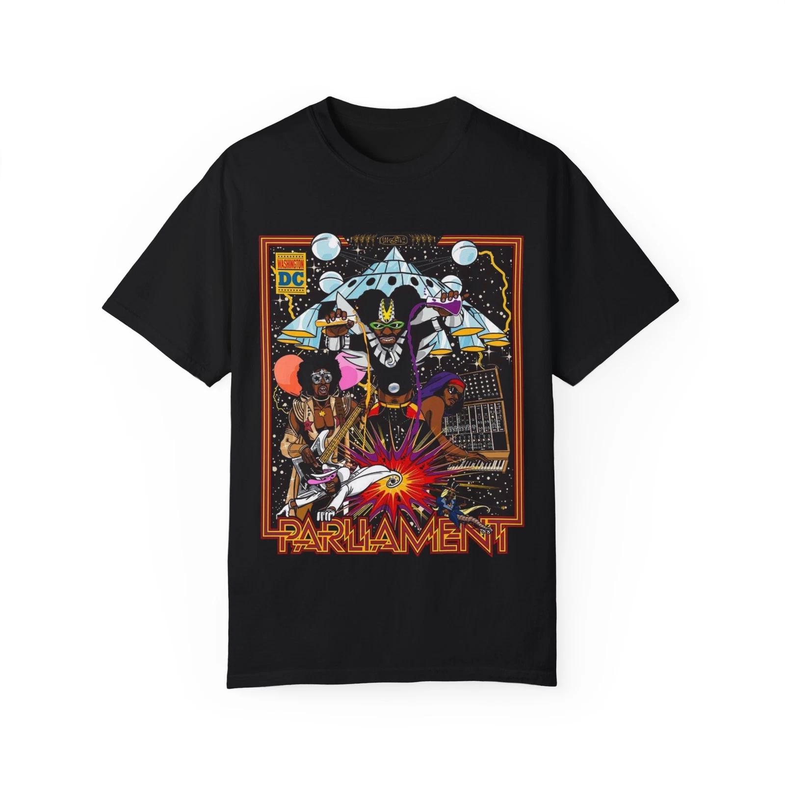 Parliament T-shirt, Mothership Connection Unisex Garment-Dyed T-shirt S