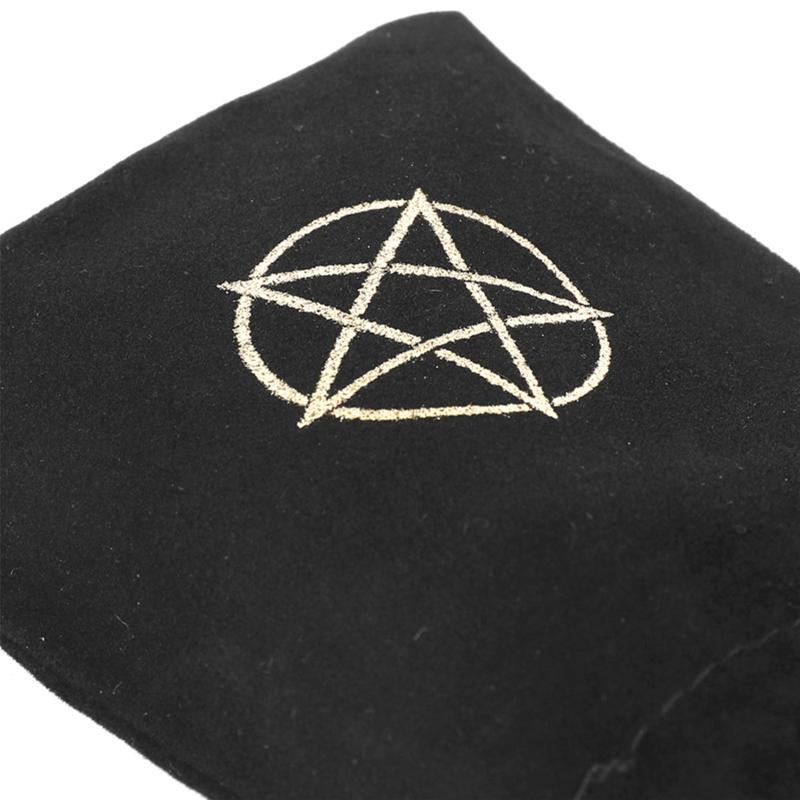 Dvination Utensil Drawstring Board Game Bag Cloth Tarot Storage Bag Witchcraft Supplies Tarot Box