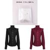 Camicia Gotica Vittoriana da Donna in Tessuto di Lino con Design Arricciato per Cosplay e Spettacoli Teatrali