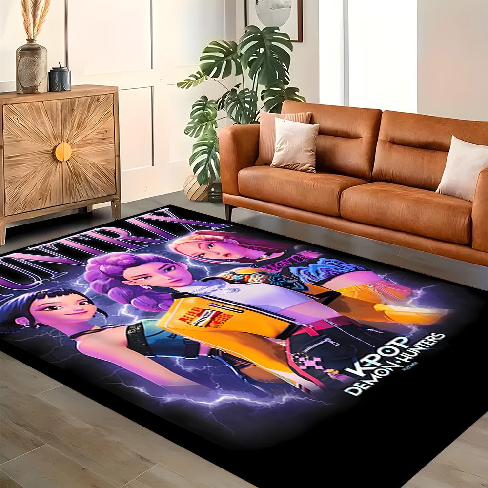 Huntress Heroes And Beast rug for living rooms, bedrooms, home décor, and as gifts.