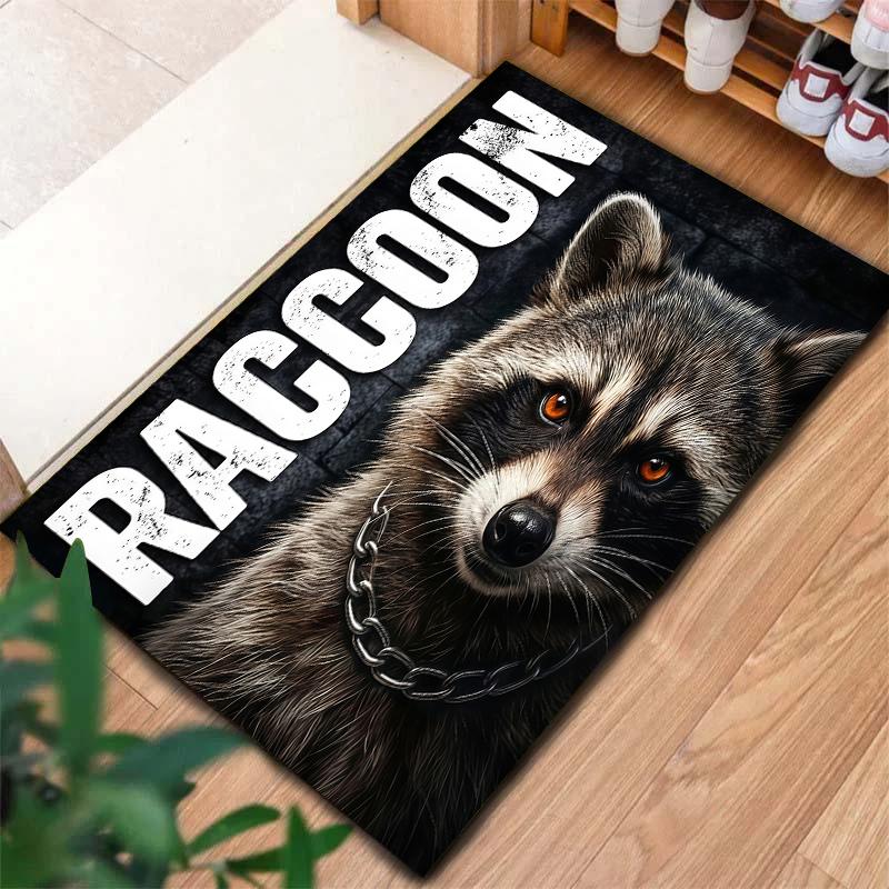 Serious Dark Animals Pattern Square Carpet,Area Rug,Carpet Rug for Living Room Bedroom Sofa Playroom Decor,Non-slip Floor Mat,Holiday Birthday Gifts