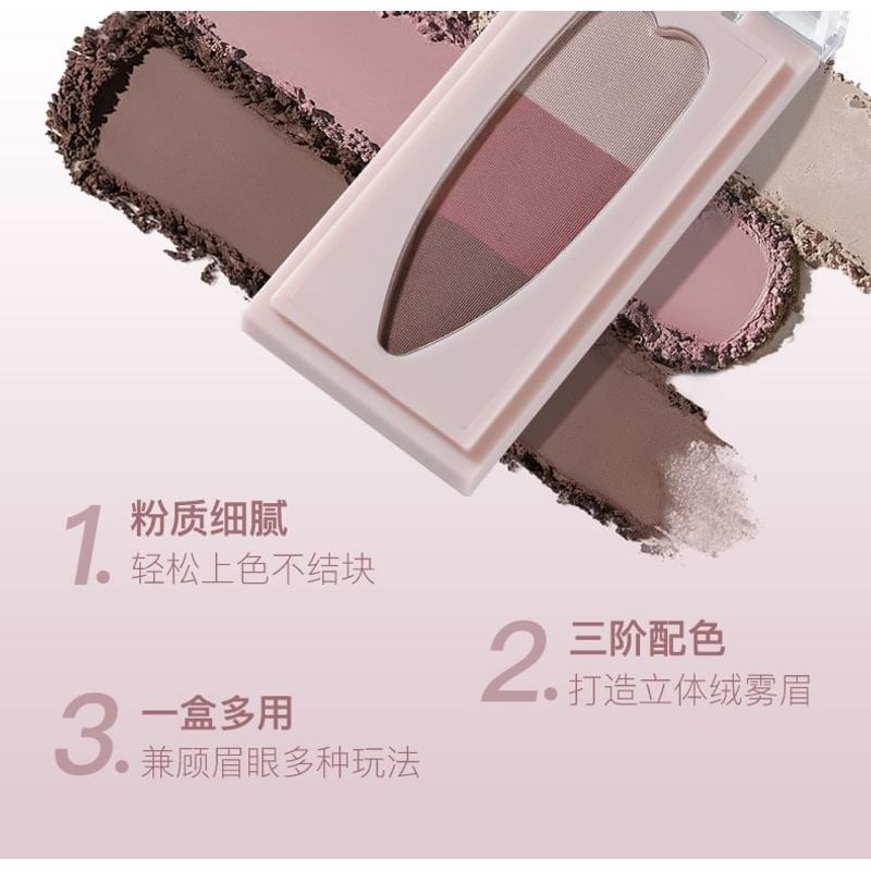 GELLA'S - 3 Color Eyebrow Powder Palette - Purple