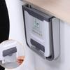 Foldable Trash Can Cabinet Door Wall-mounted Waste Bin Large-capacity Multi-functional Labor-saving Storage Bin Kitchen Organizer