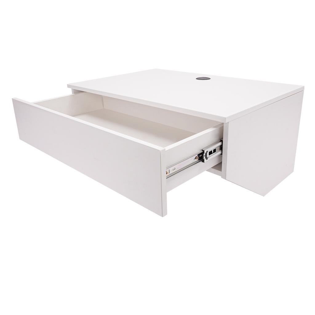 Wall Mounted Desk, Wall Mounted Desk with Pull Out Drawer, Floating Wall Organizer Rectangular Ecological Board for Homes,Office