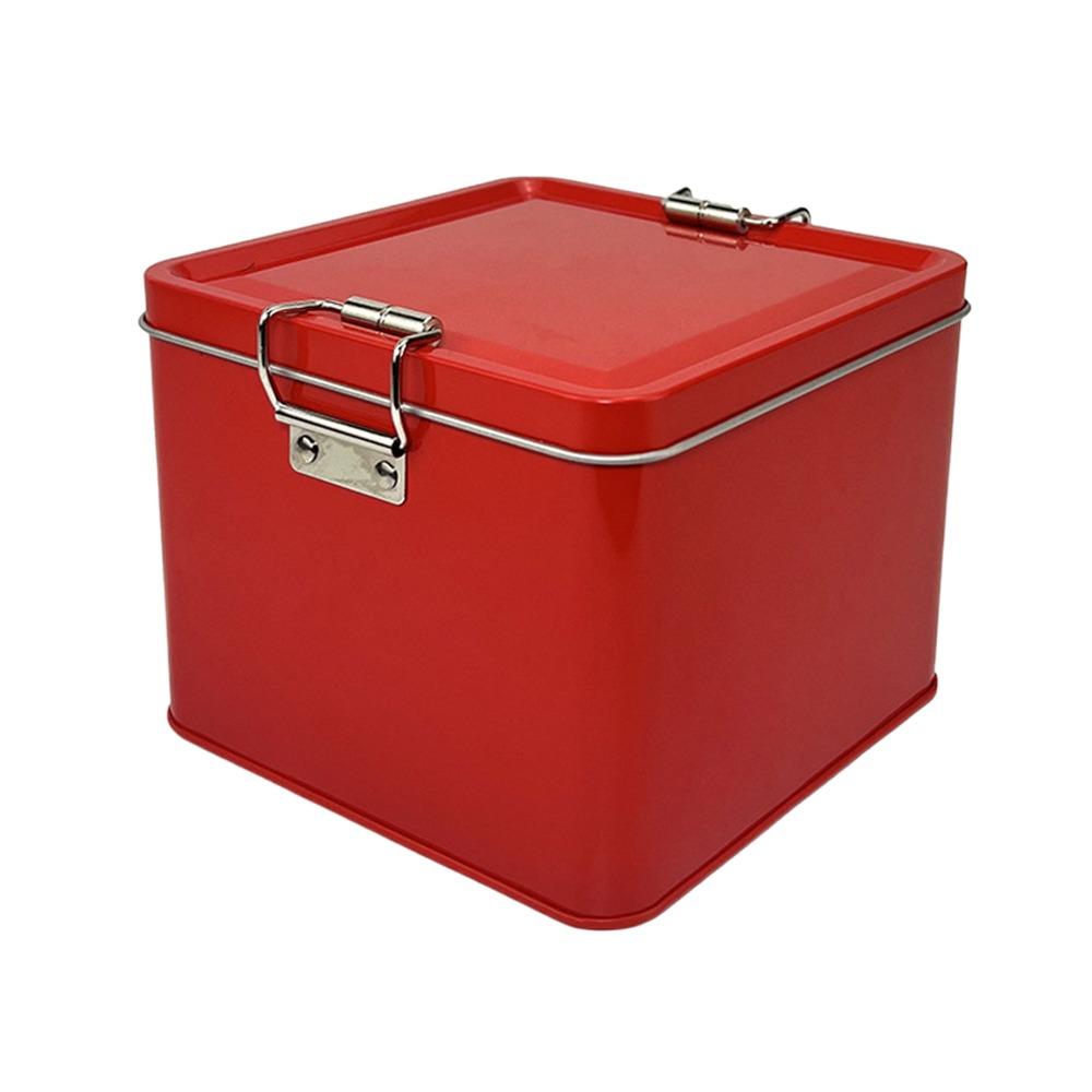 120*120*95mm Metall Aufbewahrungsbox Mehrfarbig Süßigkeitenbox Robuster Schnappverschluss Eisenbox Geldbehälter