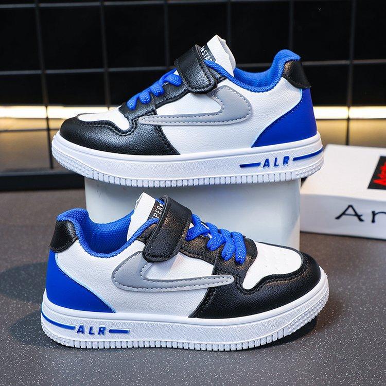 Spring Autumn Kids Breathable Block Sneakers Boys Girls Casual Sports Shoes Fashionable Canvas Flat Shoes For Children