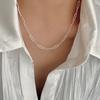Xiaomi Beliebte funkelnde Halskette für Frauen Silber Farbe Schlüsselbein Kette Choker Modeschmuck Hochzeit Party Geburtstagsgeschenk