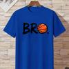 Men's Paly Basketball Boy pattern print 100% pure cotton casual loose short-sleeved T-shirt top garment