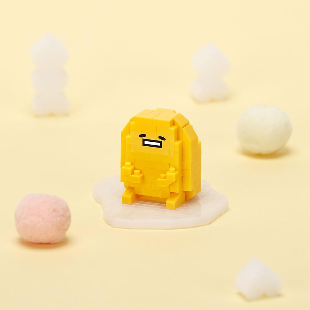 Kawada Nanoblock Gudetama Building Set 3x10.5x18 cm for Ages 12 and Up Interior Hobby