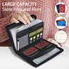 Fireproof Expanding File Folder Zipper Closure A4 Files Briefcase Accordion File Organizer Receipt