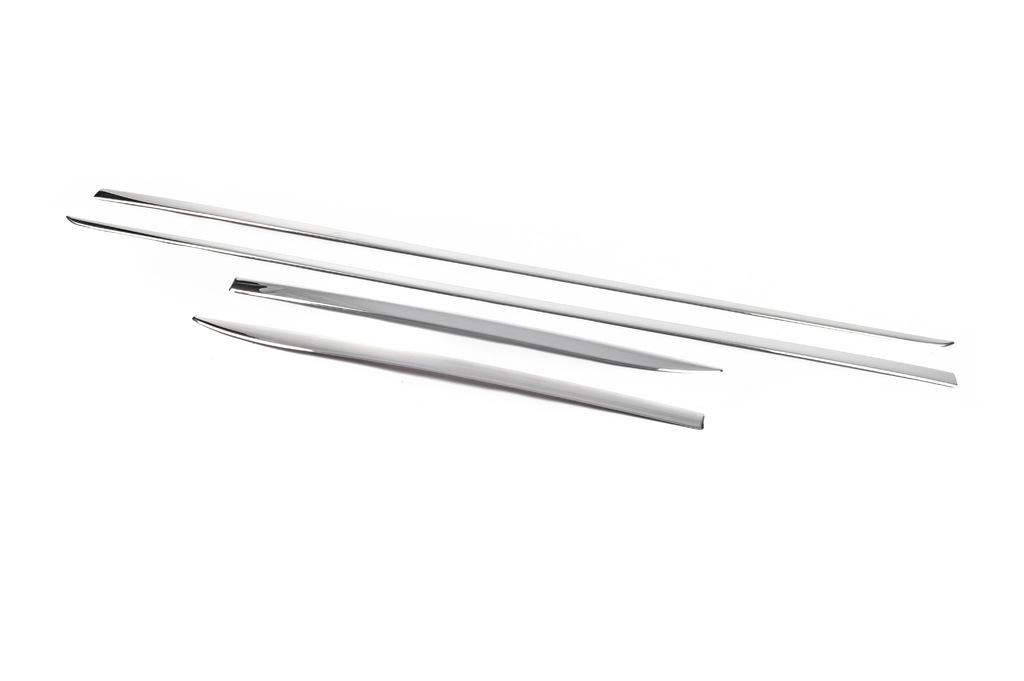 

Молдинги на двері (4 шт, нерж) для Skoda Fabia 2014-2021 рр.