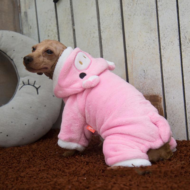 Dog Clothes, Pink Pig Clothes, Pet Clothes, Transformation Clothes, Four Legged Autumn and Winter Clothes, Pet Supplies