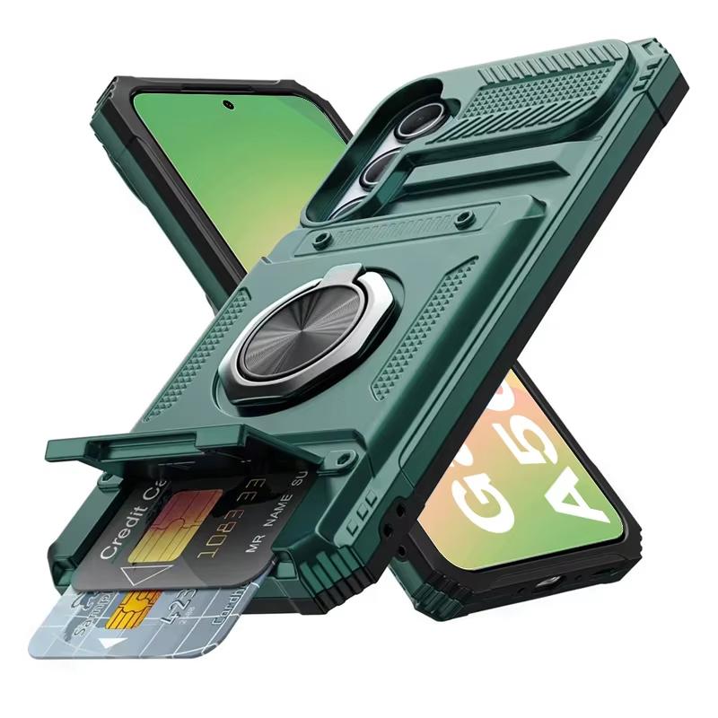 Magnetic Rotated Ring Kickstand Phone Cases For Samsung Galaxy A56 A36 A16 A55 A35 A15 A14 5G A26 Case Shockproof Wallet Cover