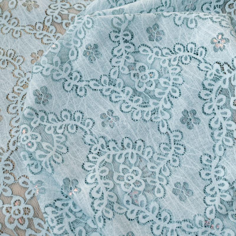 

Premium Skin-friendly Knitted Lace Jacquard Fabric Hollow Out Floral Mesh Cloth for Sewing Elegant Women Dress Shirt Haute Cloth 100x150cm