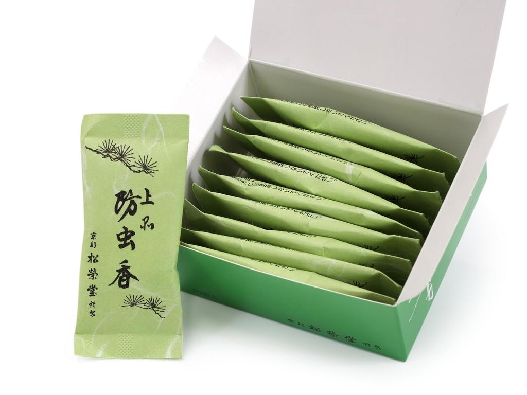 Shoyeido Repelentas nuo vabzdžių 10 Pagaminta ir Kabantiems paveikslams Smilkalai, Maišeliai, Japonija, Kioto, Kimono, Obi, (Elegantiškas)