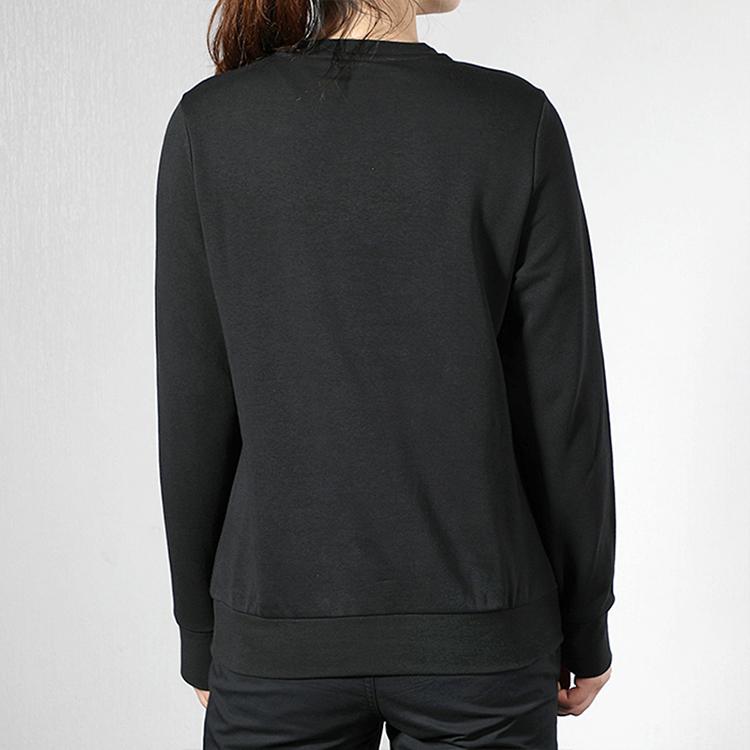 Adidas Essential Linear Sweatshirt Women Tops Black DP2363