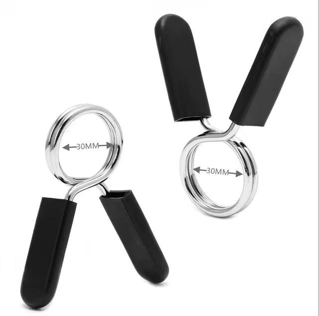 25/28/30mm Dumbbell Clip Dumbbell Rod Clip Spring Barbell Clip Spring Collar Clip Gym Dumbbell Lock Lifting Kit Barbell Lock
