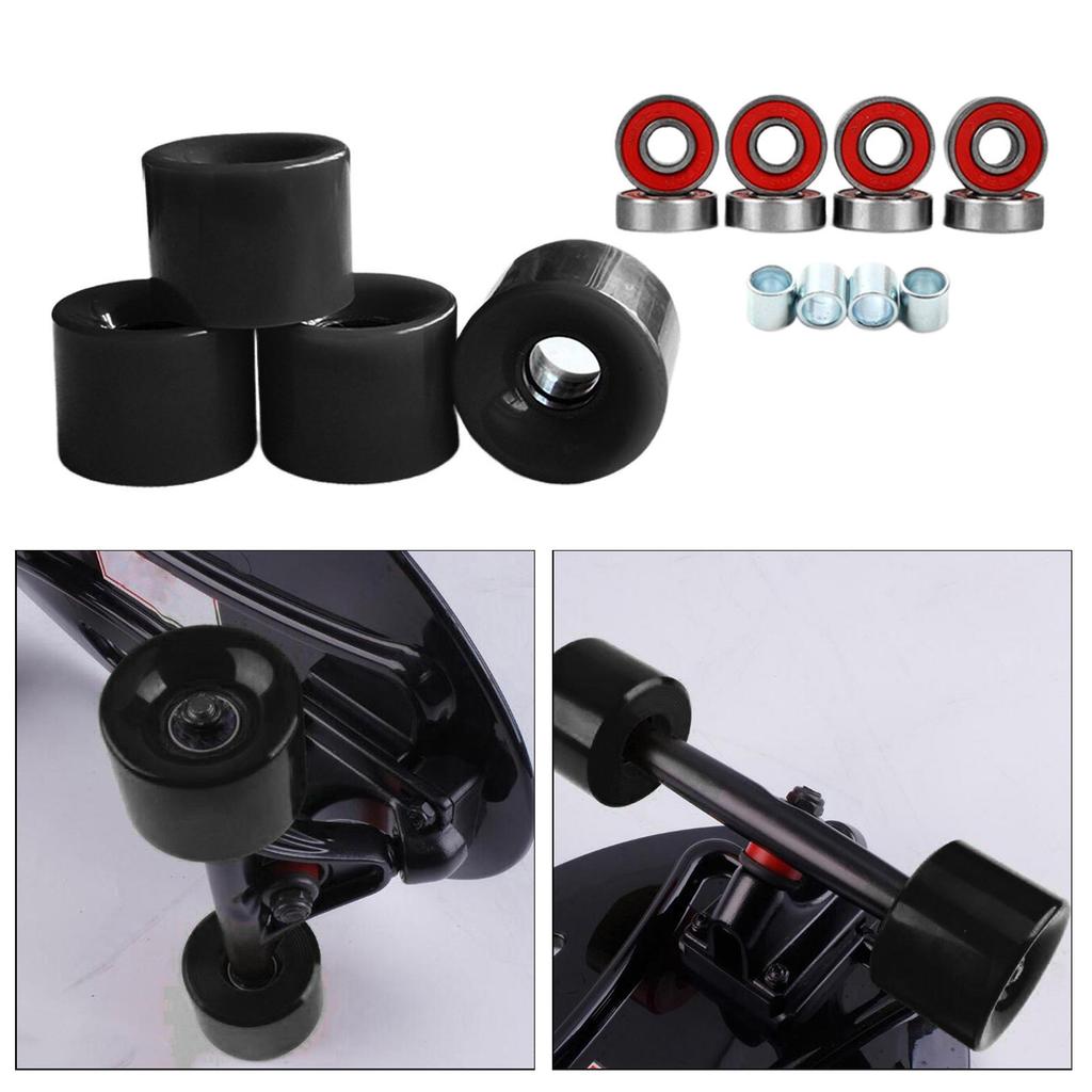 4x 78A Skateboard Wheels Longboard Cruiser Indoor Skating Road Skate Equipment