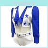 Football Match Cheerleader Girl Performance Costume Set For Performances Stage
