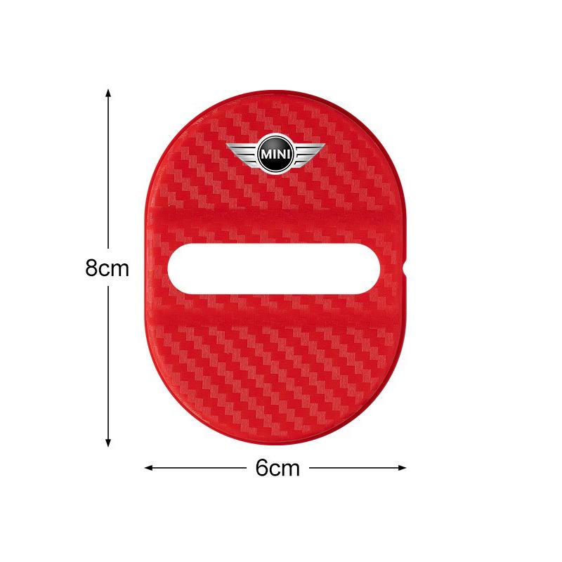 4pcs Car Door Lock Protective Cover Cushion Anti Rust Sleeve Pad For BMW Mini Cooper Countryman Clubman R55 R56 R60 F54 F55 F56