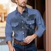 Men'S Fashionable Lapel And Shoulder Length Short Sleeved Casual Top
