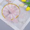 4cm Width Organza Ribbon 10 Yards Length Solid Color Wired Ribbon Mesh Style Hot Stamping Satin Ribbon Gift Wrapping