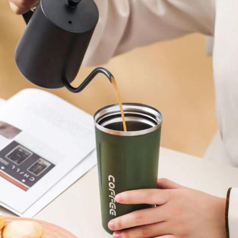 Stainless Steel Coffee Thermal Mug 510ML Portable Durable Tumbler Cup for Hot Cold Drinks Car Travel Use
