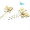 1/2/3Pcs Wedding Bridal bridesmaid Pearl Gold Leaf Headpiece Hair Pin Hairpin bridal hair accessories  head piece