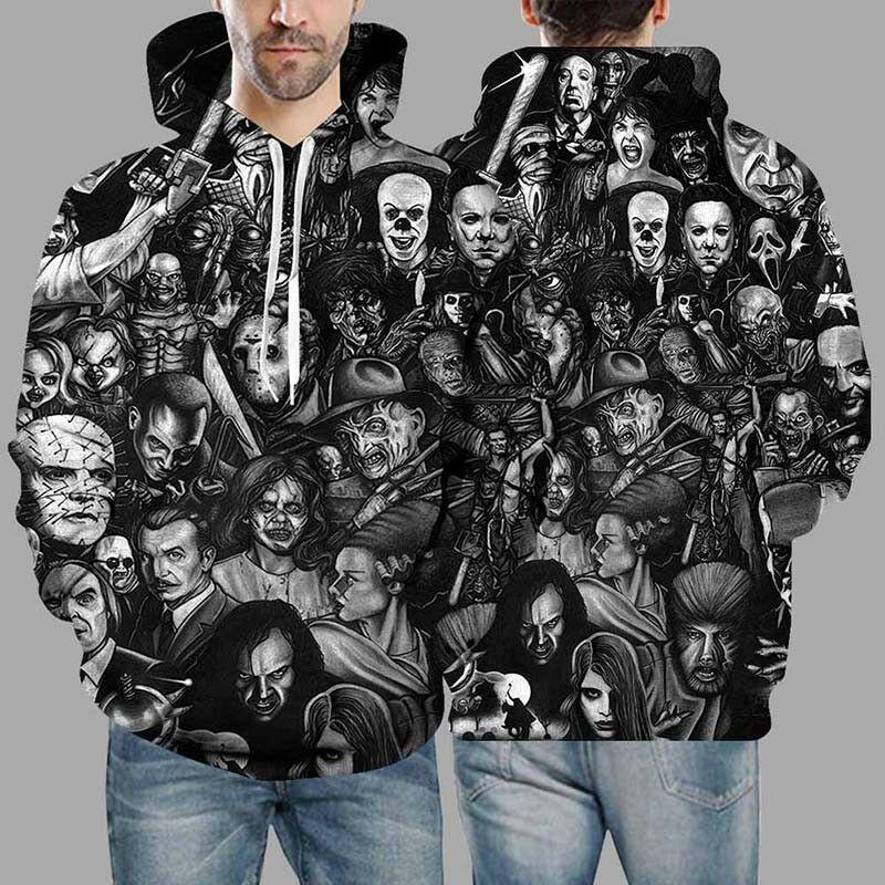 Print 3d Men Womens Hoodie Sweater Sweatshirt Jacket Coat Pullover Skull Top