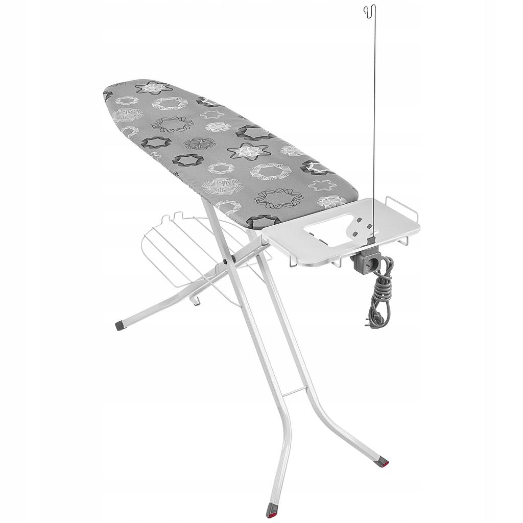 KADAX Deska Do Prasowania 120x38cm szeroki Blat Składana Uchwyt Na Żelazko