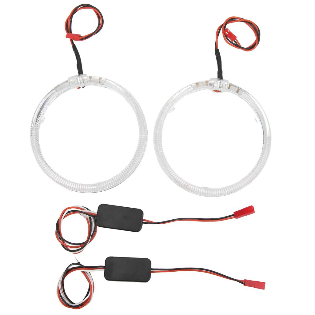 Car LED Angel Eyes Light Guide 95mm3.7in Purple Lighting 9?36V for Headlights DRL Turn Signals