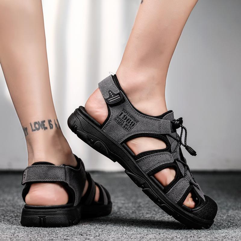 Mode Herren Sandalen Strandschuhe Dicke Sohle Schuhe für Herren Weiche und Bequeme Herren Freizeit Sneaker Abriebfest Indoor und Outdoor