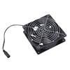 12cm Exhaust Fan 12V 2.7A 6000RPM High Speed Cooling Fan with Metal Guard for Kitchens and Bathrooms