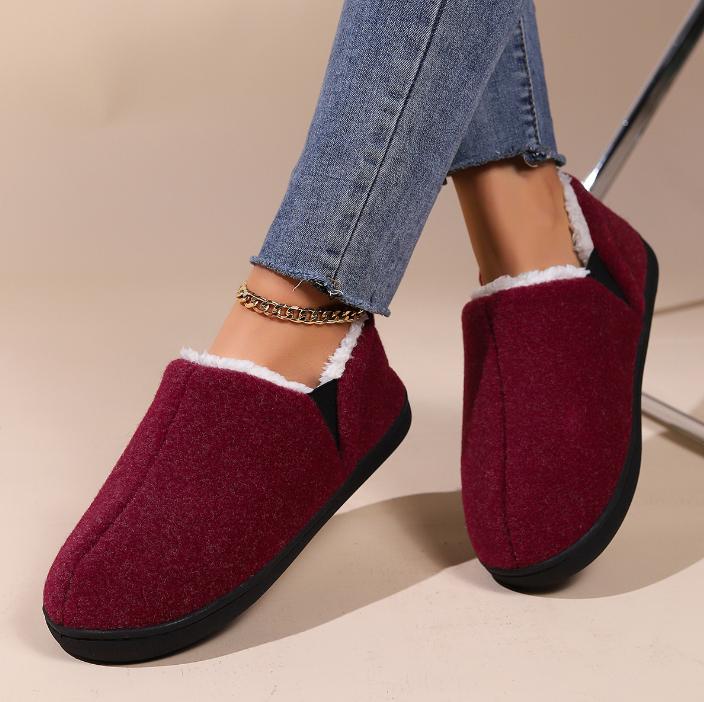 Order A Size Up House Shoes Casual Women Shoes Winter Indoor Fluffy Home Shoes for Men Outdoor Antiskid High Ankle Furry Slippers